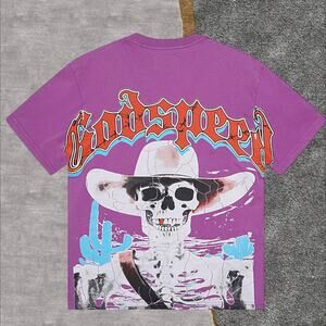 Women's Purple Short Sleeve Godspeed